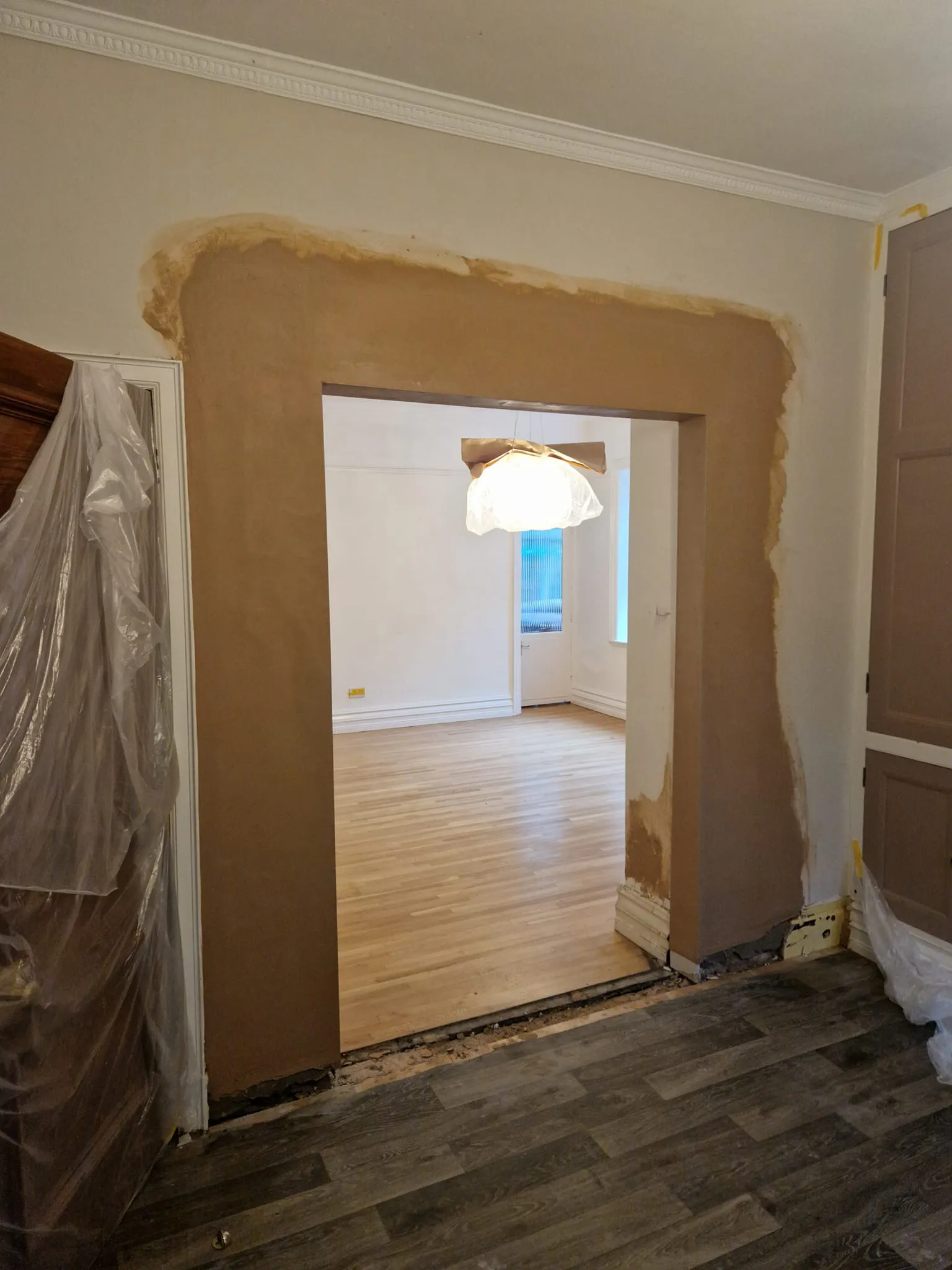 new door plaster