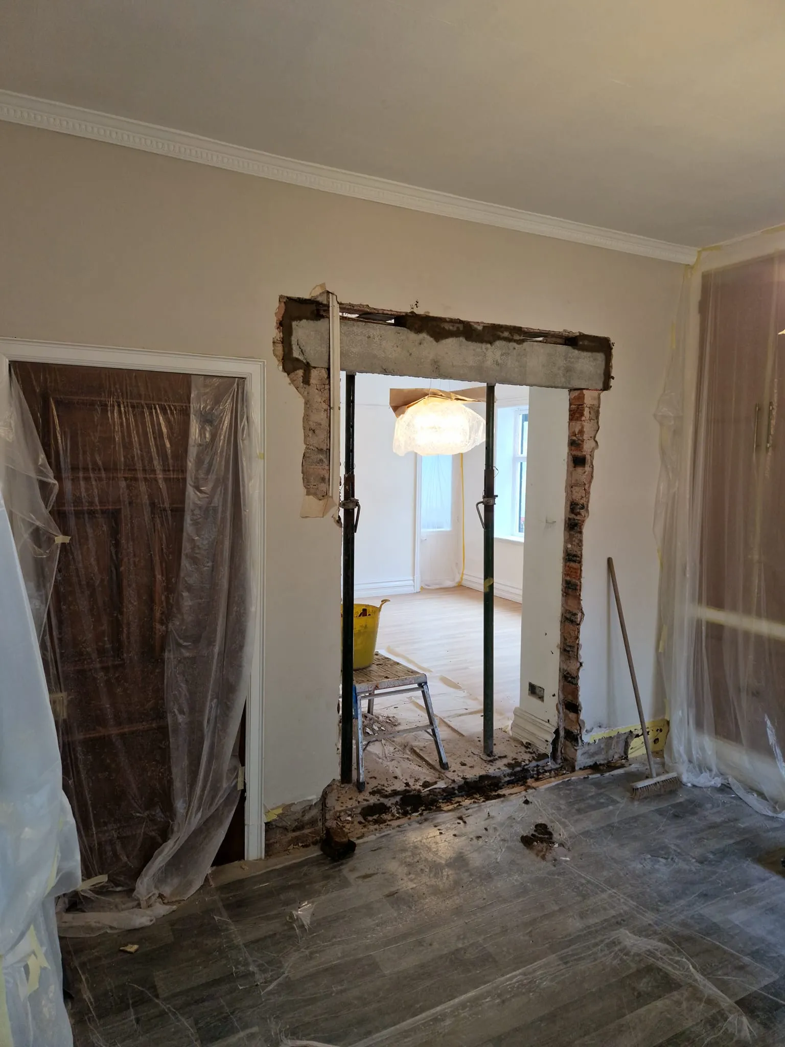 new door knock through